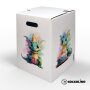 Hockolino | Design - Papphocker | Geburtstagsdrache | 300x300x420 mm