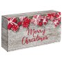 Präsentkartons Merry Christmas l 2 Wein-/Sektflaschen | 192x95x360 mm