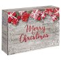 Merry Christmas gift boxes l 3 wine/sparkling wine bottles | 250x95x360 mm