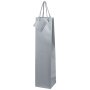Carrier bags silver | 1 wine/champagne bottle| 90x85x380 mm