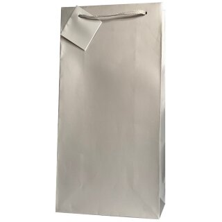 Carrying bags silver | 2 wine/champagne bottle | 180x90x360 mm