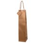 Carrier bags copper | 1 wine/champagne bottle| 90x85x380 mm
