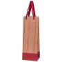 Tragetaschen Tosca Bordeaux | 1 Wein-/Sektflasche | 120x80x350 mm