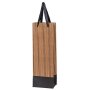 Tragetaschen Tosca Schwarz | 1 Wein-/Sektflasche | 120x80x350 mm