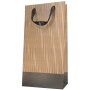 Tosca Black Carrier Bags | 2 Wine/Sparkling Wine Bottles | 180x90x350 mm