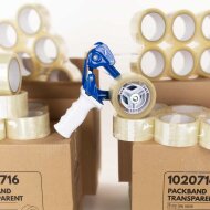 BOXXtape Premium transparent 132 rolls + free hand...