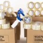 BOXXtape Premium transparent 132 rolls + free hand dispenser for adhesive tapes up to 50 mm wide | Safety knife