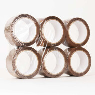 BOXXtape Premium brown 132 rolls + free hand dispenser for adhesive tapes up to 50 mm wide | Safety knife