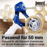 BOXXtape Premium hand dispenser for adhesive tapes up to 50 mm wide | Safety knife