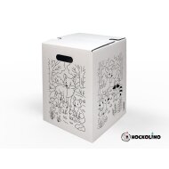 Hockolino | DIY Coloring Cardboard Stool | Forest Animals...