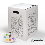 Hockolino | DIY- Coloring cardboard stool | Pets | 300x300x420 mm