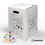 Hockolino | DIY- Coloring cardboard stool | Farm | 300x300x420 mm
