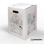 Hockolino | DIY- Coloring cardboard stool | Farm | 300x300x420 mm