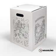 Hockolino | DIY- Coloring cardboard stool | Harvest festival | 300x300x420 mm
