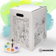 Hockolino | DIY- Coloring cardboard stool | Harvest festival | 300x300x420 mm