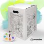 Hockolino | DIY- Coloring cardboard stool | Harvest festival | 300x300x420 mm