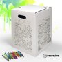 Hockolino | DIY- Coloring cardboard stool | Safari | 300x300x420 mm