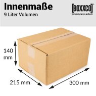 Single-wall folding boxes 300x215x140 mm | DIN A4 | A5