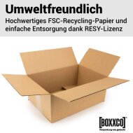 Single-wall folding boxes 345x235x140 mm