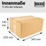 Single-wall folding boxes 345x235x140 mm