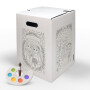 Hockolino | DIY- Coloring cardboard stool | Wedding | 300x300x420 mm