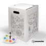 Hockolino | DIY- Coloring cardboard stool | Underwater world | 300x300x420 mm
