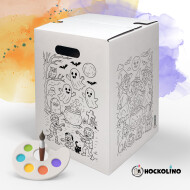 Hockolino | DIY- Coloring cardboard stool | Halloween | 300x300x420 mm