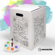 Hockolino | DIY-Ausmal-Papphocker | Feenzauber im Alltag...