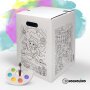 Hockolino | DIY-Ausmal-Papphocker | Feenzauber im Alltag | 300x300x420 mm
