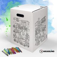 Hockolino | DIY-Ausmal-Papphocker | Rettungskräfte |...