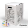 Hockolino | DIY- Coloring cardboard stool | Rescue services | 300x300x420 mm