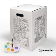 Hockolino | DIY-Ausmal-Papphocker | Kinderklinik | 300x300x420 mm