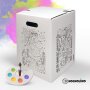 Hockolino | DIY- Coloring cardboard stool | Magical fairies | 300x300x420 mm