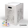 Hockolino | DIY- Coloring cardboard stool | Magical fairies | 300x300x420 mm
