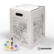 Hockolino | DIY-Ausmal-Papphocker | Weihnachten | 300x300x420 mm