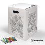 Hockolino | DIY-Ausmal-Papphocker | Weihnachten | 300x300x420 mm
