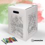 Hockolino | DIY-Ausmal-Papphocker | Weihnachten | 300x300x420 mm