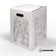 Hockolino | DIY-Coloring Stool | Forest Gnomes | 300x300x420 mm