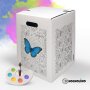 Hockolino | DIY- Coloring cardboard stool | Butterflies | 300x300x420 mm