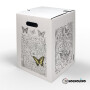 Hockolino | DIY- Coloring cardboard stool | Butterflies | 300x300x420 mm