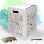 Hockolino | DIY Coloring Cardboard Stool | Crafts | 300x300x420 mm