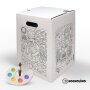 Hockolino | DIY Coloring Cardboard Stool | Crafts | 300x300x420 mm