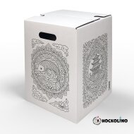 Hockolino | DIY-Ausmal-Papphocker | Mandala China Style |...