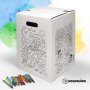 Hockolino | DIY Coloring Cardboard Stool | Summer Fun | 300x300x420 mm