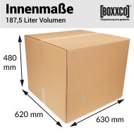 Double-walled folding boxes 630x620x250-480 mm tire box / rim box 15-19 inches