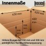 Double-walled folding boxes 630x620x250-480 mm tire box / rim box 15-19 inches