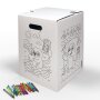 Hockolino | DIY Coloring Cardboard Stool | Mole | 300x300x420 mm