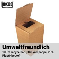 Komplettsets Bag-in-Box 3 Liter + BOXXCO Abfüllhalter gratis dazu