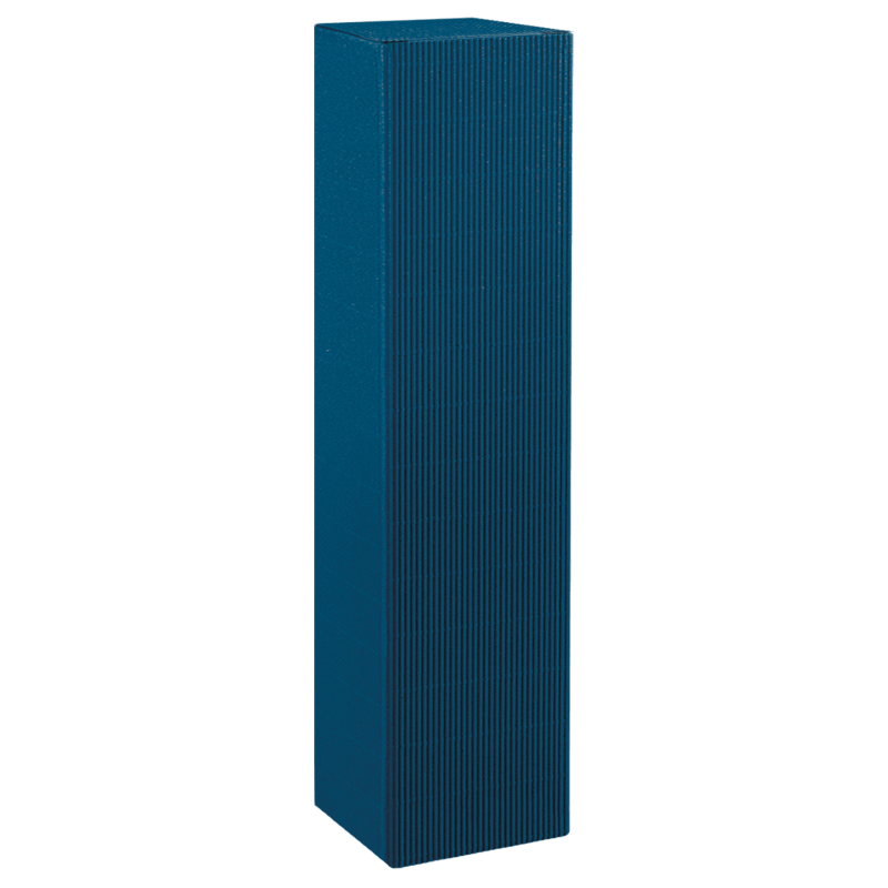 Faltschachtel Saphirblau - stabile & nachhaltige Verpackungslösung aus Wellpappe