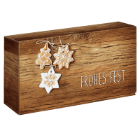 Präsentkarton Frohes Fest - stabile &...
